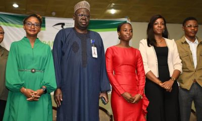 L-R: Dawn Dimowo, Manager, Government Affairs and Public Policy, Google Nigeria; Dr. Haru Alhassan, Director, New Media and Information Security (NMIS), Nigerian Communications Commission (NCC); Soniya Daiaveiga, Head, Digital Literacy, TechHer; Chiderah Ike-Okonkwo, Nigeria Data Protection Bureau (NDPB); Ajayi Festus, WebRangers alumni, during the 1st edition of the Web Rangers Nigeria Summit 2022 in Abuja recently.