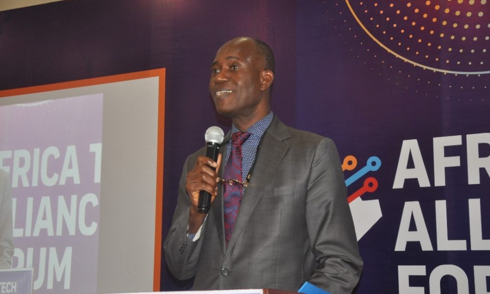 Dr. Austine Nwaulune, Director, Digital Economy, Nigerian Communications Commission (NCC) delivering the keynote address on behalf of the Executive Vice Chairman of NCC (Prof. Umar Garba Danbatta) at the event.