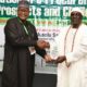 L-R: Prof Umar Garba Danbatta, Executive Vice Chairman/Chief Executive Officer, Nigerian Communications Commission (NCC) and Chief Ahmed Akasoro, The Ashogbon of Lagos, at the presentation of the Procurement Compliance Excellence Service Award to Danbatta during the 3rd Annual National Conference/Induction Award Ceremony by the Association of Public Procurement Practitioners of Nigeria (APPON) held in Lagos recently (Thursday June 8, 2023)