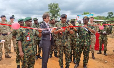 Nigeria’s Chief of Army Staff, Lt. Gen. Taoreed Lagbaja, represented by Major General SG Mohammed, and British Deputy High Commissioner in Lagos, Mr. Jonny Baxter